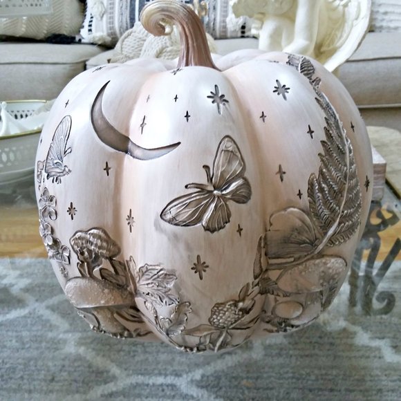 NEW! ENCHANTED Garden PUMPKIN DECOR Mushrooms STARS - Picture 1 of 5